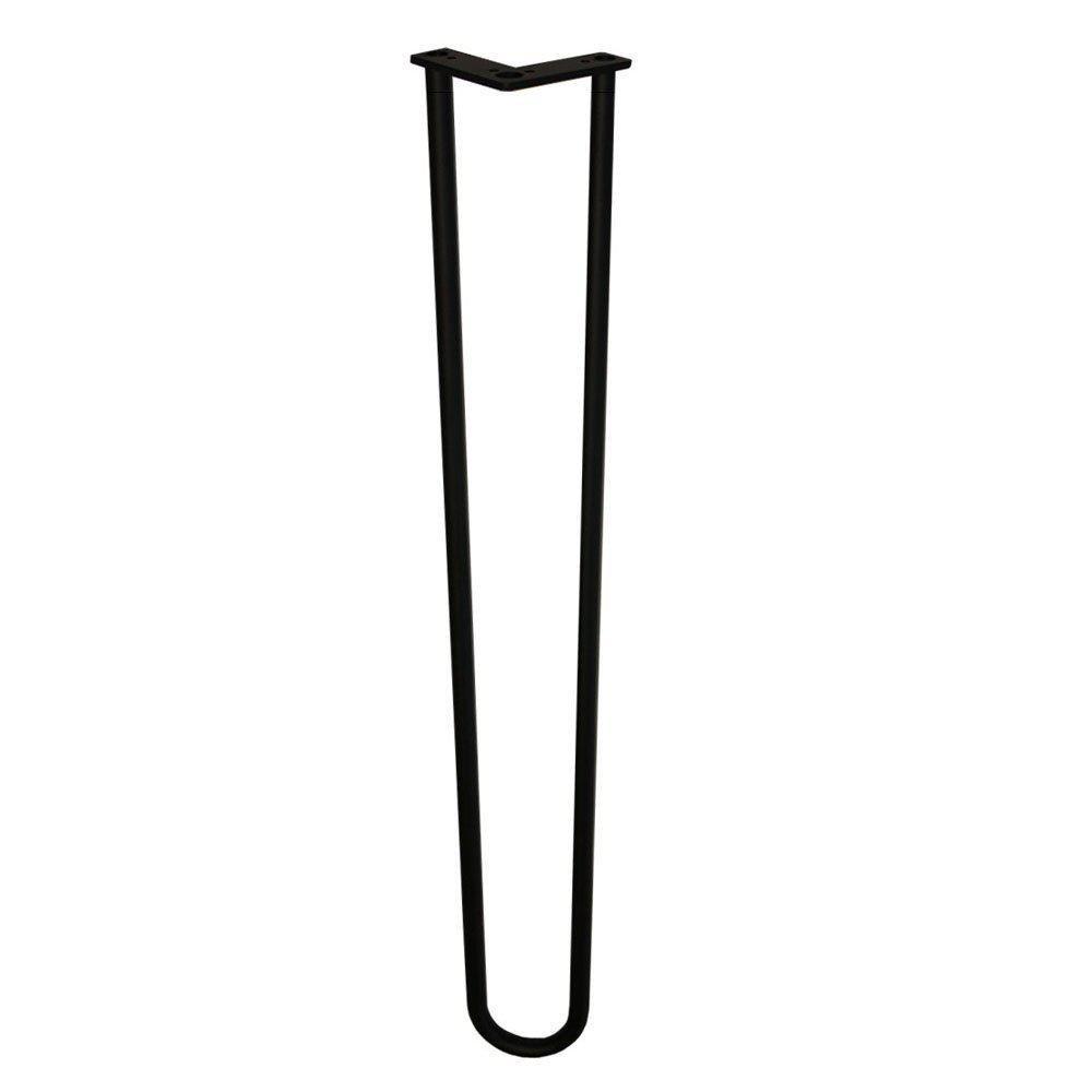 Iron hairpin table leg 27.9" (2pin) - Set of 4